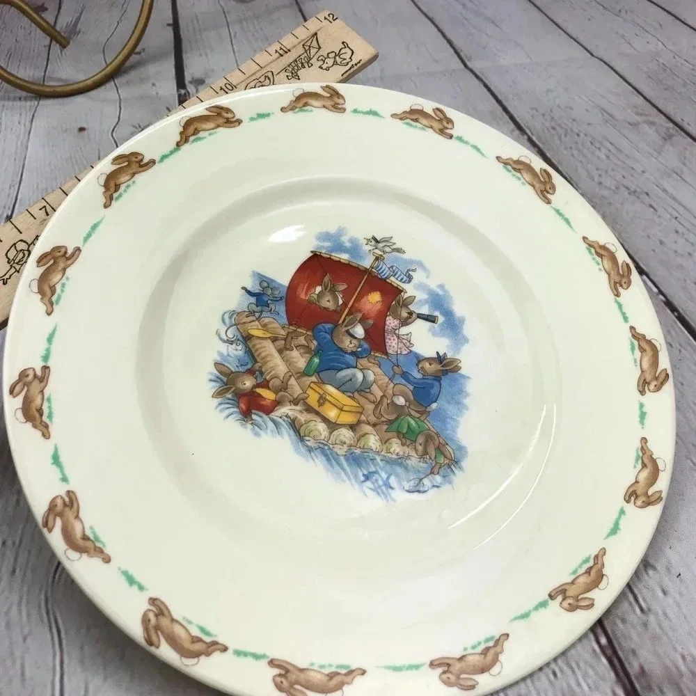 vintage plate royal Daulton bunnykins
